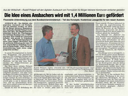 Presseartikel in der Fränkischen Landeszeitung vom 23.06.2010